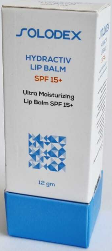 Solodex hydractiv lip balm 12 gm